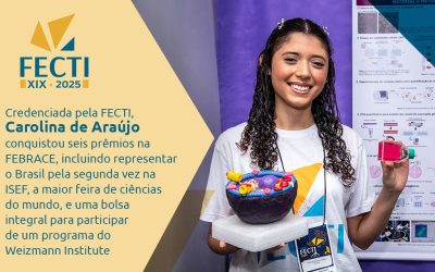 Estudante premiada na Fecti, Carolina de Araújo volta a representar o Brasil em feira internacional de ciências