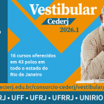 Vestibular Cederj 2026.1 tem inscrições prorrogadas até o dia 09 de novembro