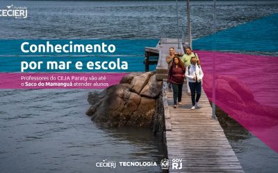 Professores da Rede CEJA vão de barco até o Saco do Mamanguá, em Paraty, e estão transformando a realidade da comunidade caiçara