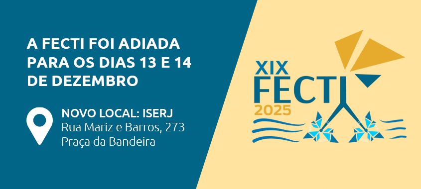 19ª edição da Feira de Ciência e Tecnologia e Inovação tem nova data e local: 13 e 14 de dezembro no Iserj, no Maracanã