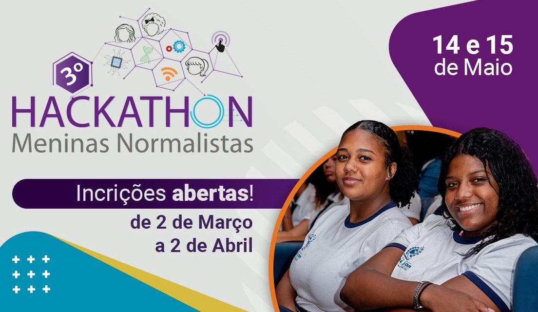 Inscrições abertas para o Hackathon Meninas Normalistas 2026