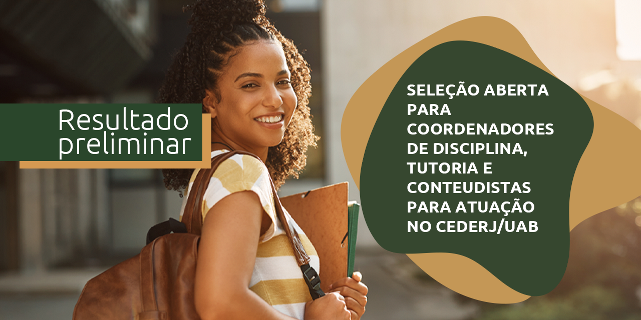 Cederj divulga resultado preliminar de seleção para coordenadores e conteudistas