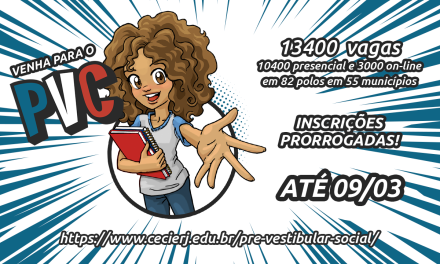 Última semana de inscrições para o Pré-Vestibular Cecierj