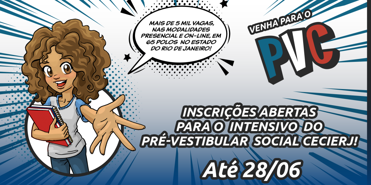 Curso Intensivo do Pré-Vestibular Social Cecierj abre mais de 5 mil vagas para novo processo seletivo